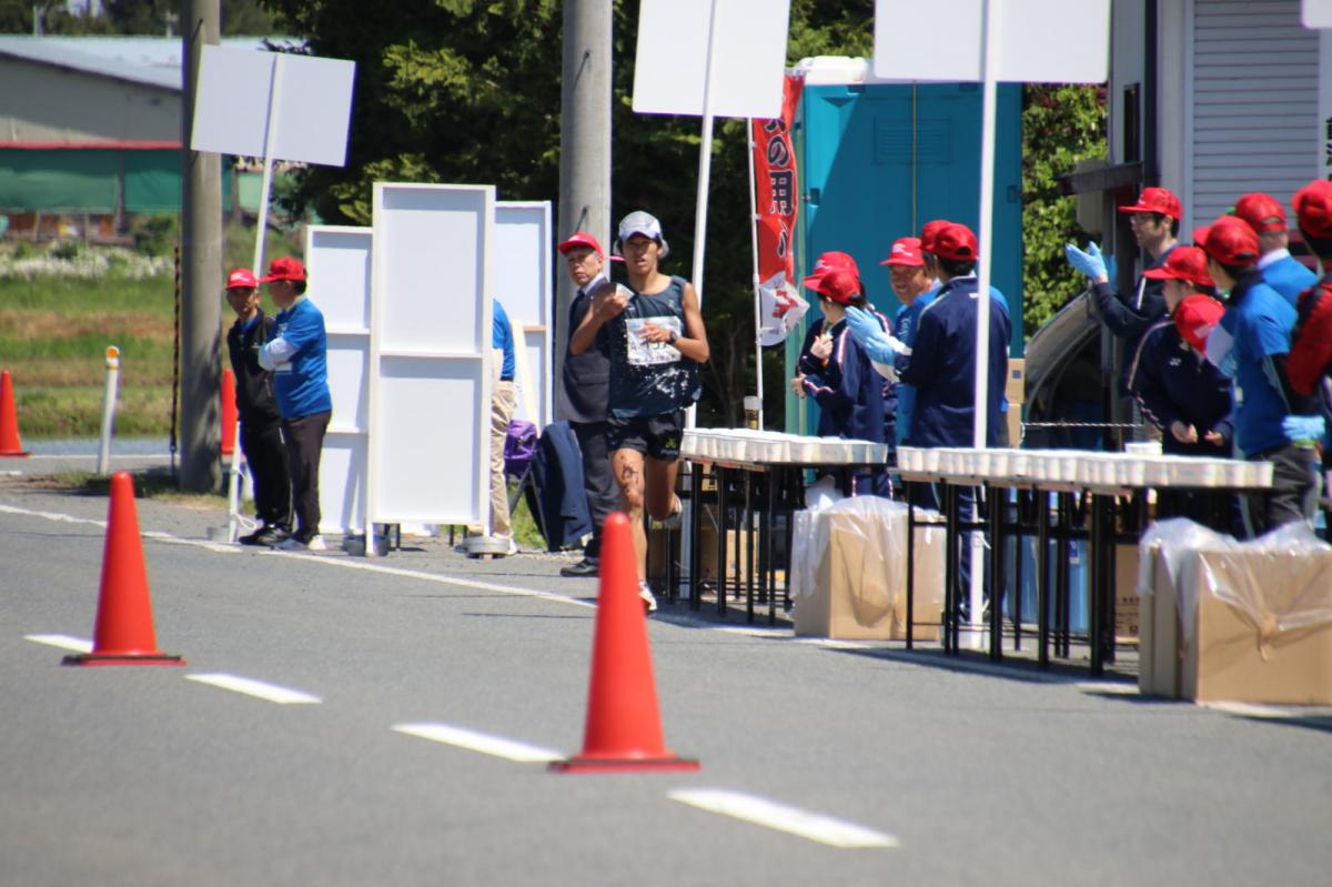 いわて奥州きらめきマラソン2018 フルマラソン5・37.5km給水/10km折り返し 2018/05/20