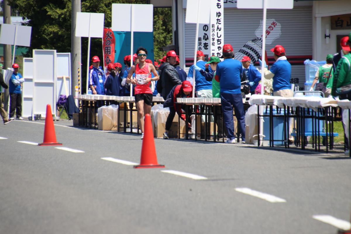 いわて奥州きらめきマラソン2018 フルマラソン5・37.5km給水/10km折り返し 2018/05/20
