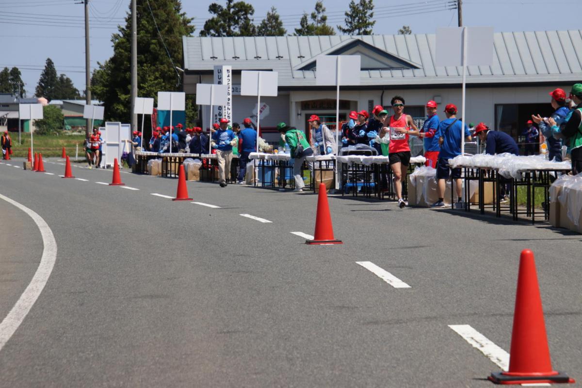 いわて奥州きらめきマラソン2018 フルマラソン5・37.5km給水/10km折り返し 2018/05/20