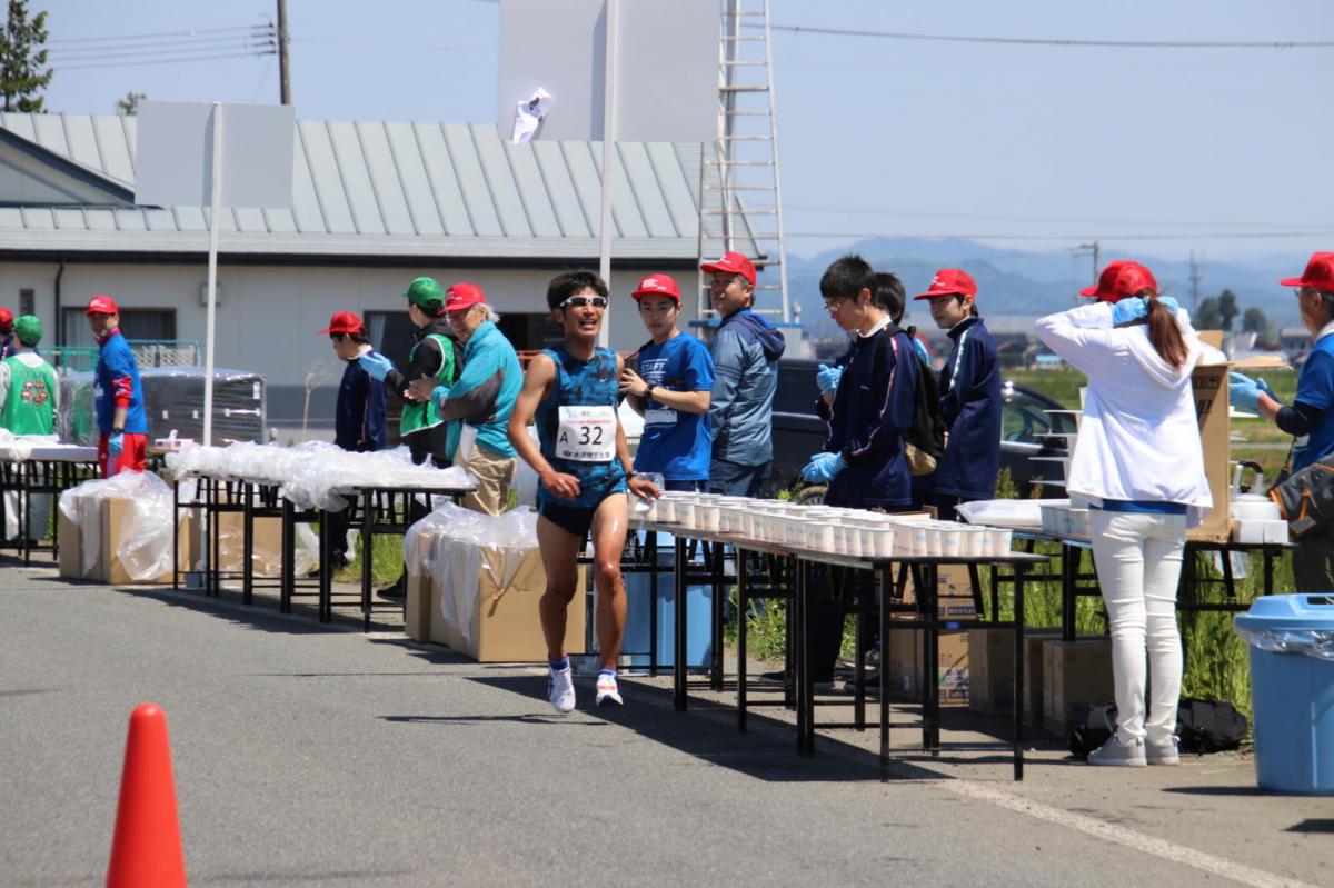 いわて奥州きらめきマラソン2018 フルマラソン5・37.5km給水/10km折り返し 2018/05/20