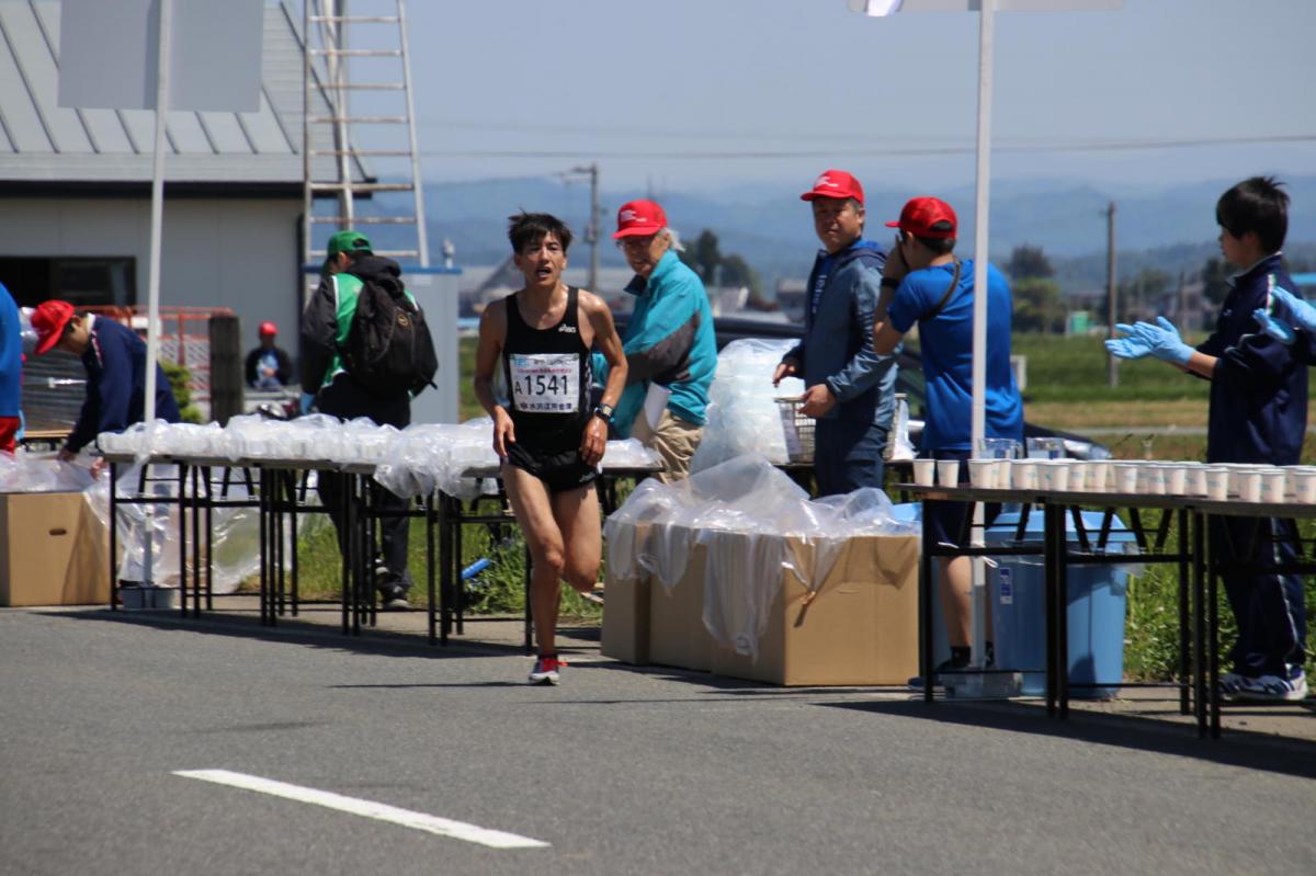 いわて奥州きらめきマラソン2018 フルマラソン5・37.5km給水/10km折り返し 2018/05/20