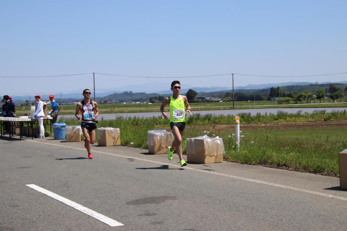 いわて奥州きらめきマラソン2018 フルマラソン5・37.5km給水/10km折り返し 2018/05/20