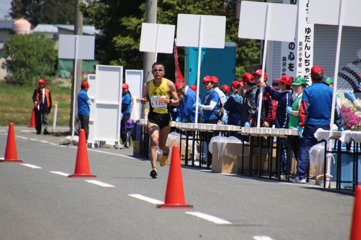 いわて奥州きらめきマラソン2018 フルマラソン5・37.5km給水/10km折り返し 2018/05/20