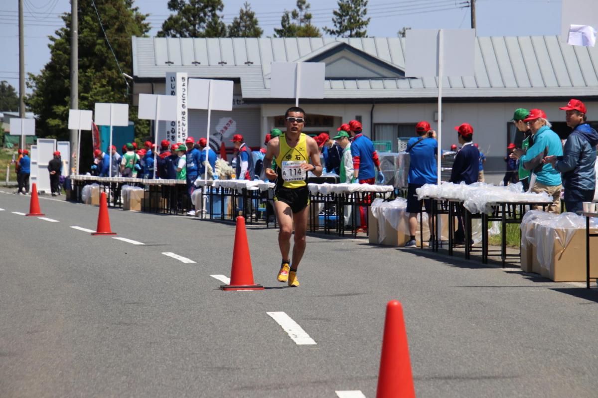 いわて奥州きらめきマラソン2018 フルマラソン5・37.5km給水/10km折り返し 2018/05/20