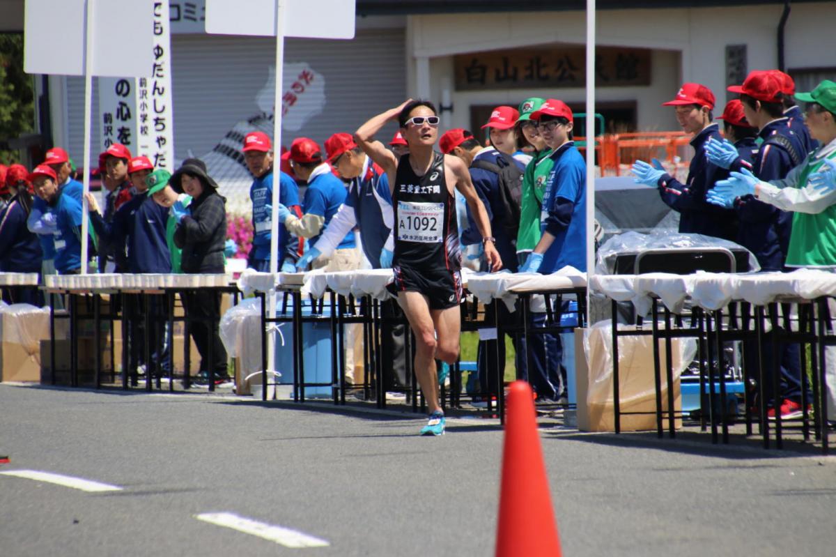 いわて奥州きらめきマラソン2018 フルマラソン5・37.5km給水/10km折り返し 2018/05/20