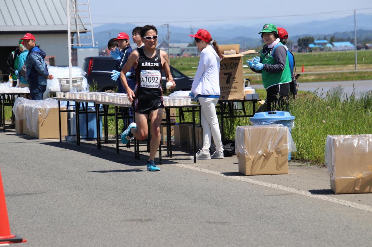 いわて奥州きらめきマラソン2018 フルマラソン5・37.5km給水/10km折り返し 2018/05/20