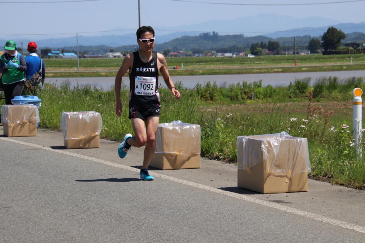 いわて奥州きらめきマラソン2018 フルマラソン5・37.5km給水/10km折り返し 2018/05/20
