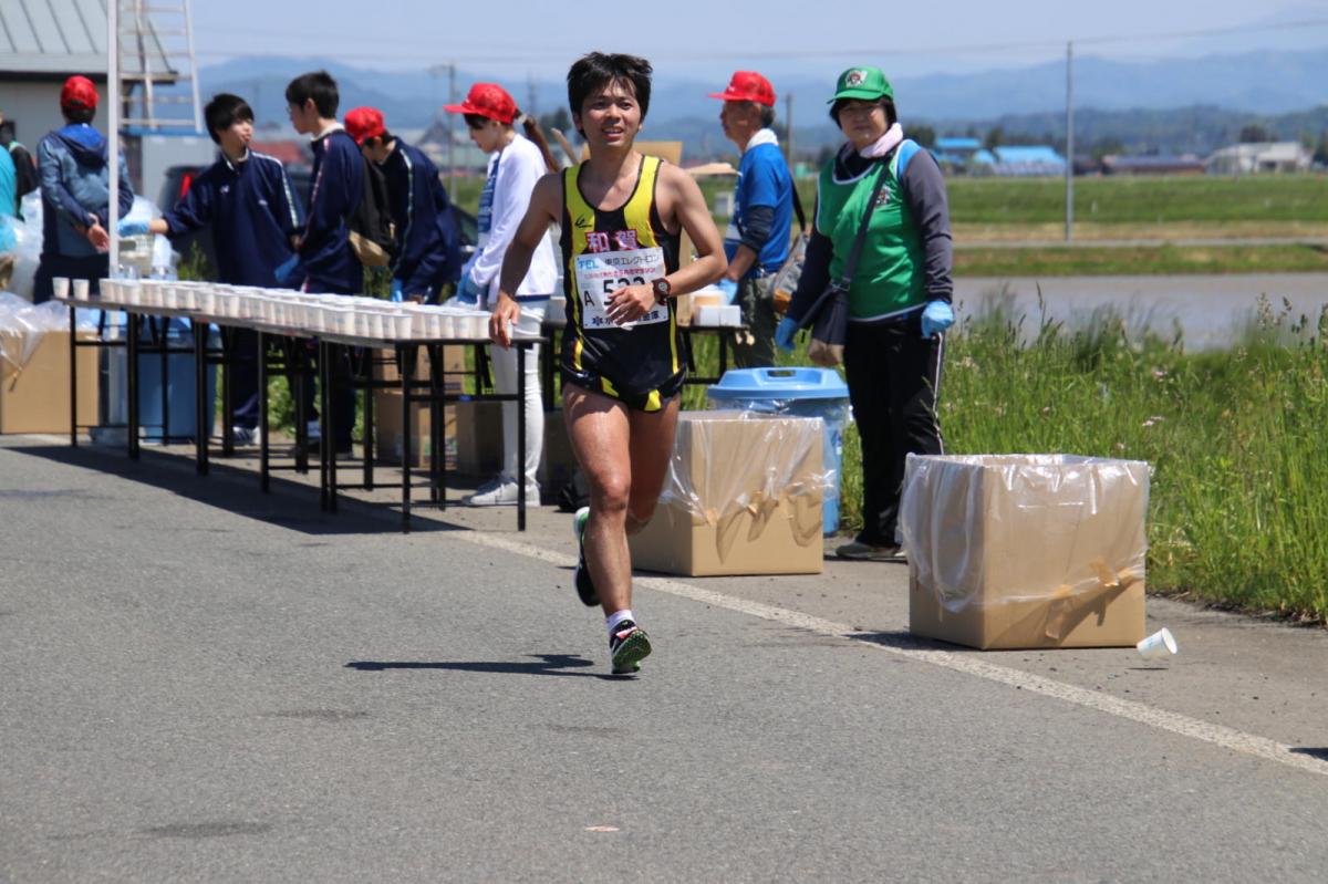 いわて奥州きらめきマラソン2018 フルマラソン5・37.5km給水/10km折り返し 2018/05/20