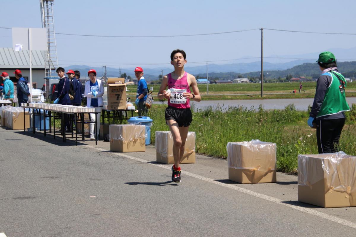 いわて奥州きらめきマラソン2018 フルマラソン5・37.5km給水/10km折り返し 2018/05/20