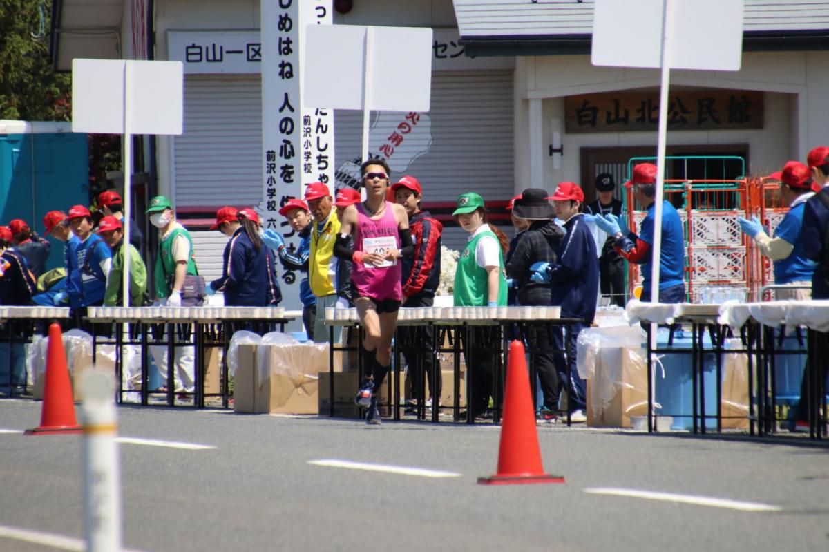 いわて奥州きらめきマラソン2018 フルマラソン5・37.5km給水/10km折り返し 2018/05/20
