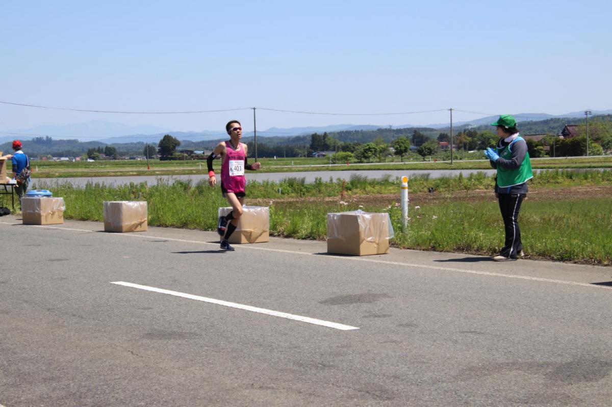 いわて奥州きらめきマラソン2018 フルマラソン5・37.5km給水/10km折り返し 2018/05/20