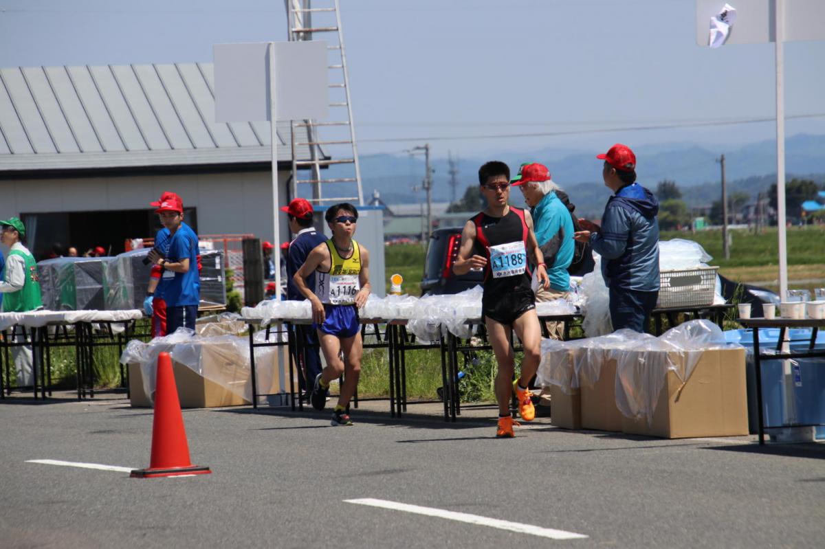 いわて奥州きらめきマラソン2018 フルマラソン5・37.5km給水/10km折り返し 2018/05/20