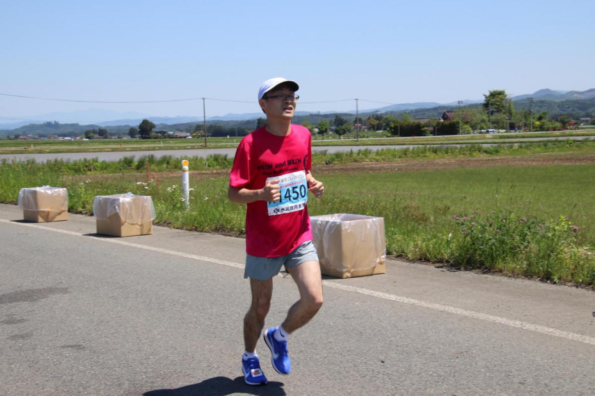いわて奥州きらめきマラソン2018 フルマラソン5・37.5km給水/10km折り返し 2018/05/20