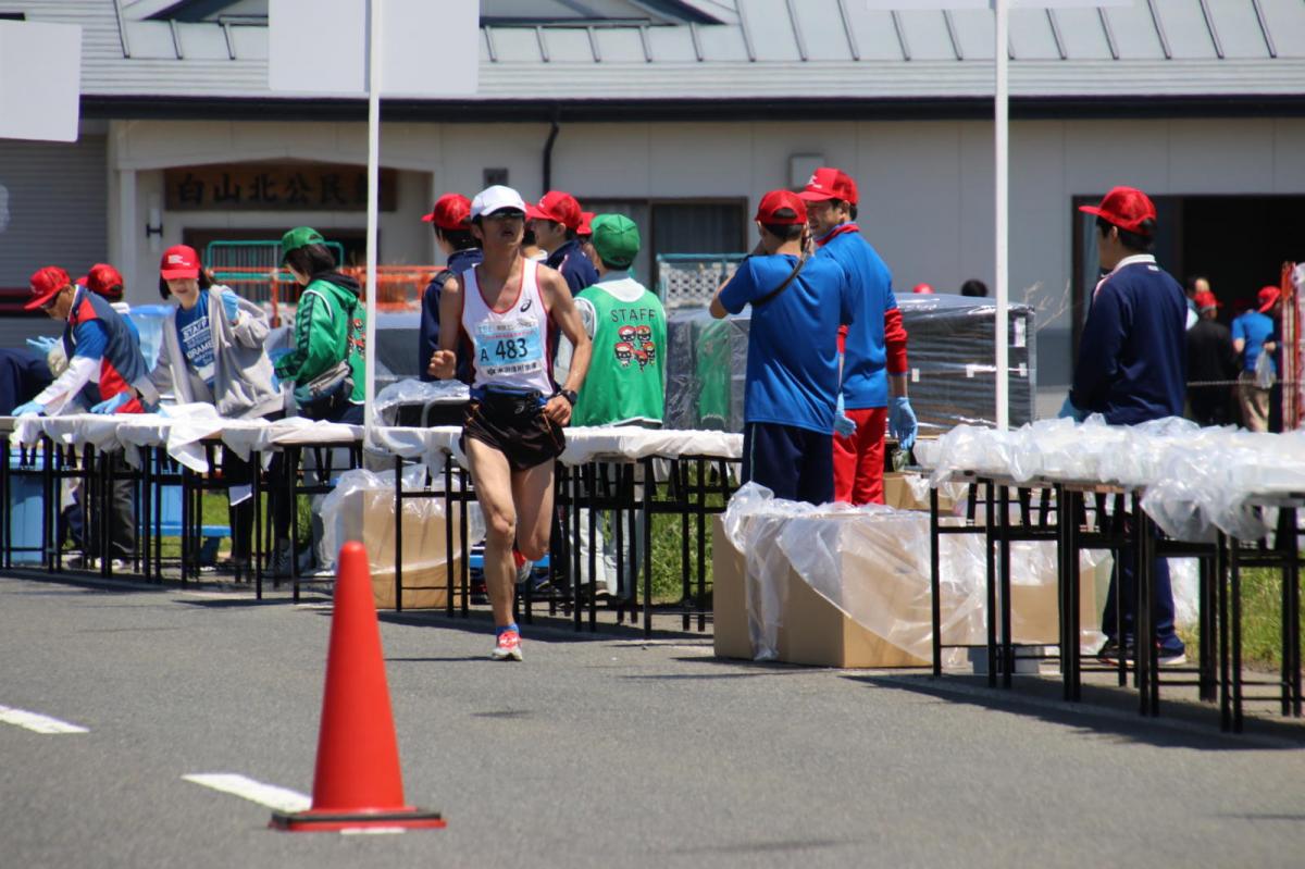 いわて奥州きらめきマラソン2018 フルマラソン5・37.5km給水/10km折り返し 2018/05/20