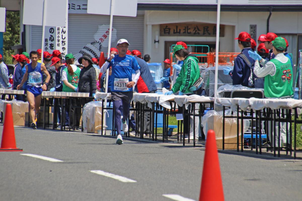 いわて奥州きらめきマラソン2018 フルマラソン5・37.5km給水/10km折り返し 2018/05/20
