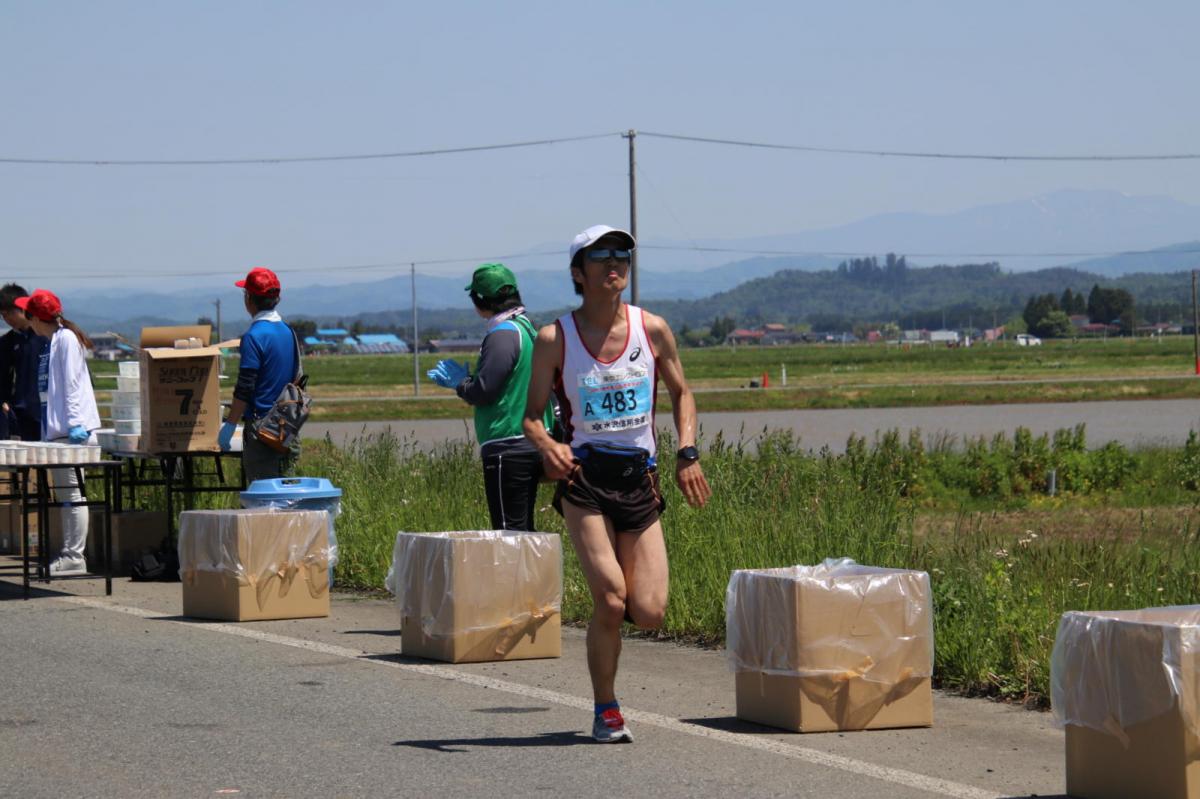 いわて奥州きらめきマラソン2018 フルマラソン5・37.5km給水/10km折り返し 2018/05/20