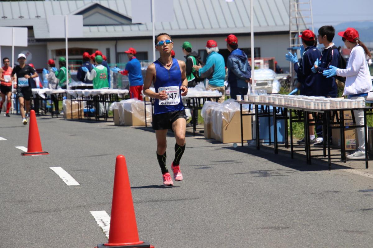 いわて奥州きらめきマラソン2018 フルマラソン5・37.5km給水/10km折り返し 2018/05/20