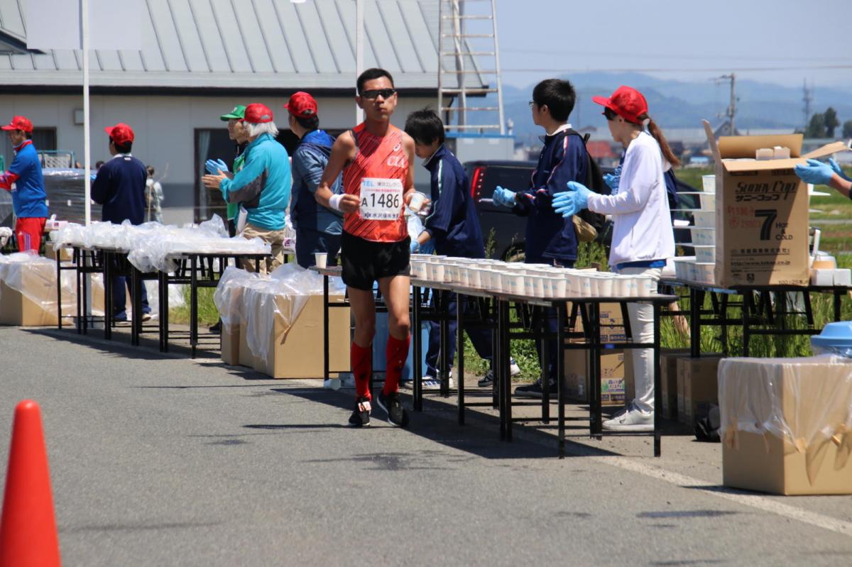 いわて奥州きらめきマラソン2018 フルマラソン5・37.5km給水/10km折り返し 2018/05/20