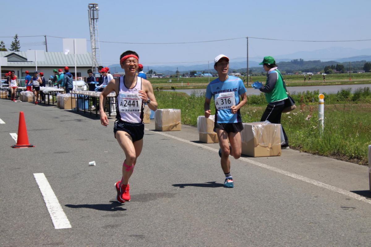 いわて奥州きらめきマラソン2018 フルマラソン5・37.5km給水/10km折り返し 2018/05/20