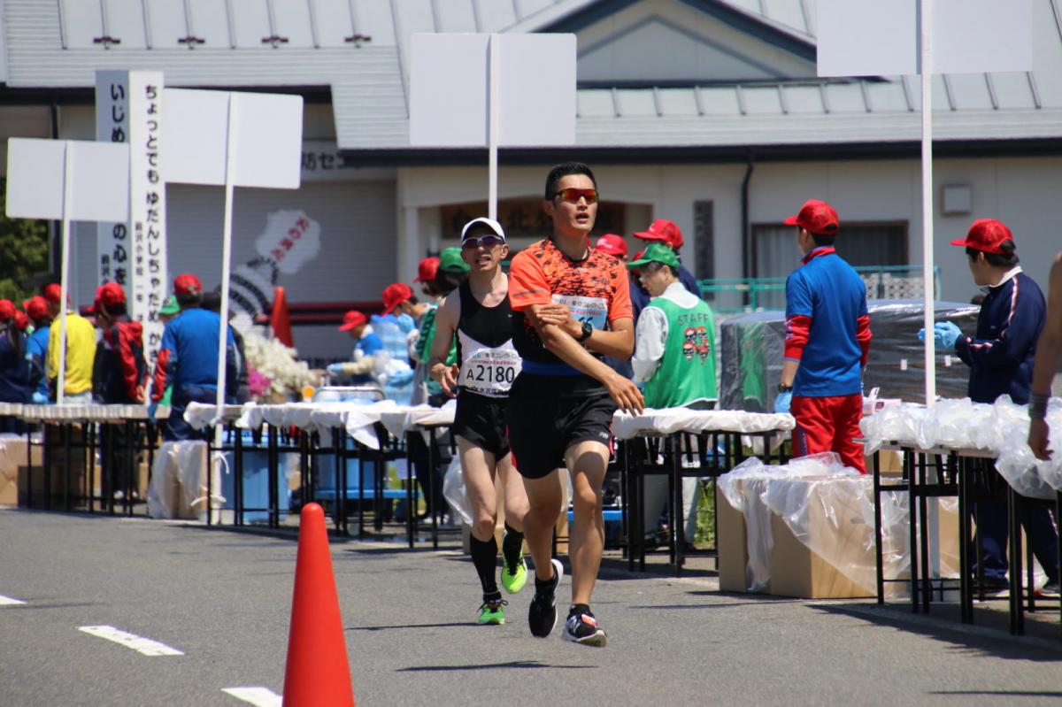 いわて奥州きらめきマラソン2018 フルマラソン5・37.5km給水/10km折り返し 2018/05/20