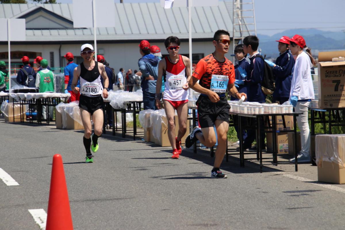 いわて奥州きらめきマラソン2018 フルマラソン5・37.5km給水/10km折り返し 2018/05/20