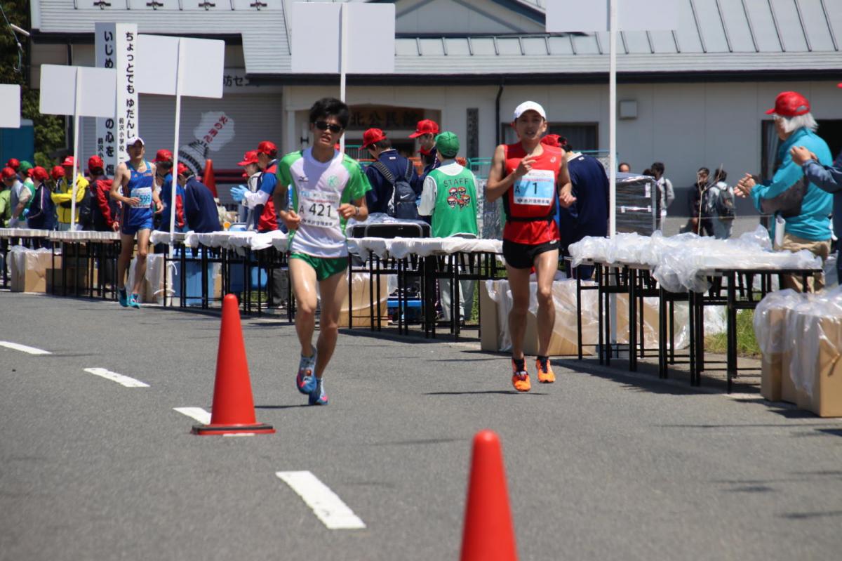 いわて奥州きらめきマラソン2018 フルマラソン5・37.5km給水/10km折り返し 2018/05/20
