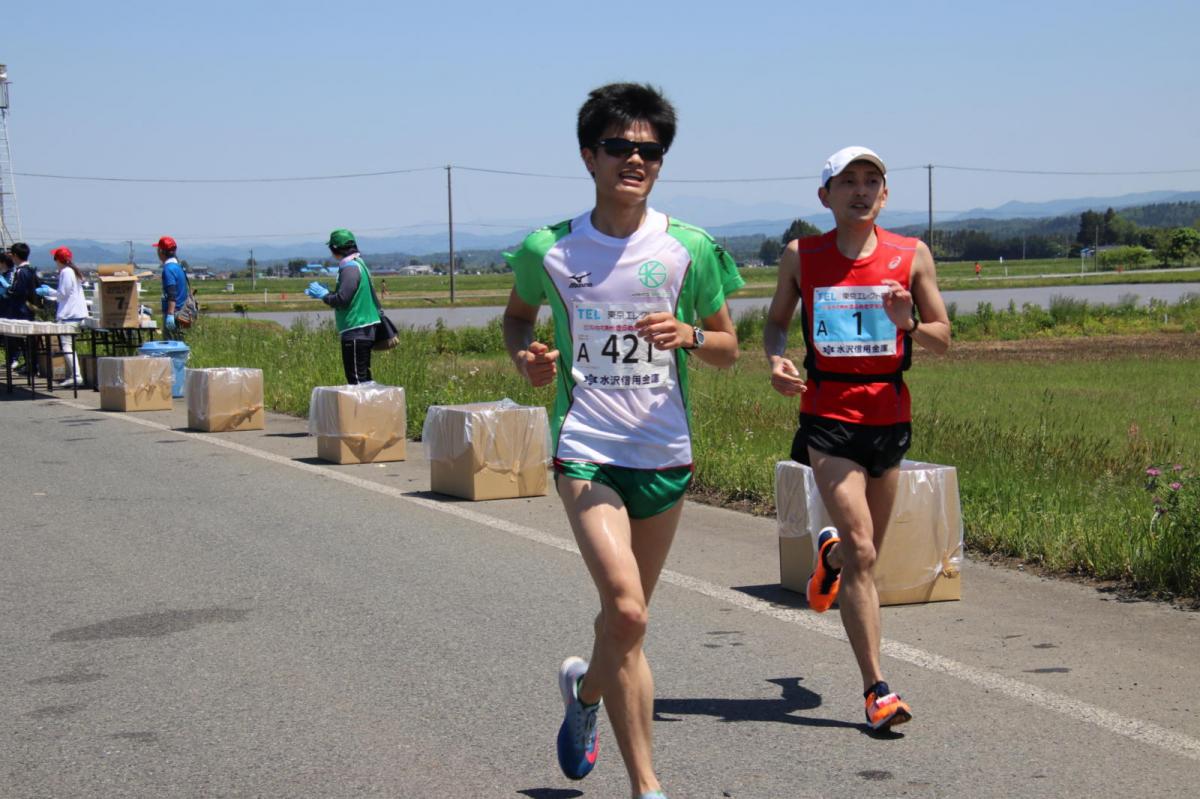 いわて奥州きらめきマラソン2018 フルマラソン5・37.5km給水/10km折り返し 2018/05/20