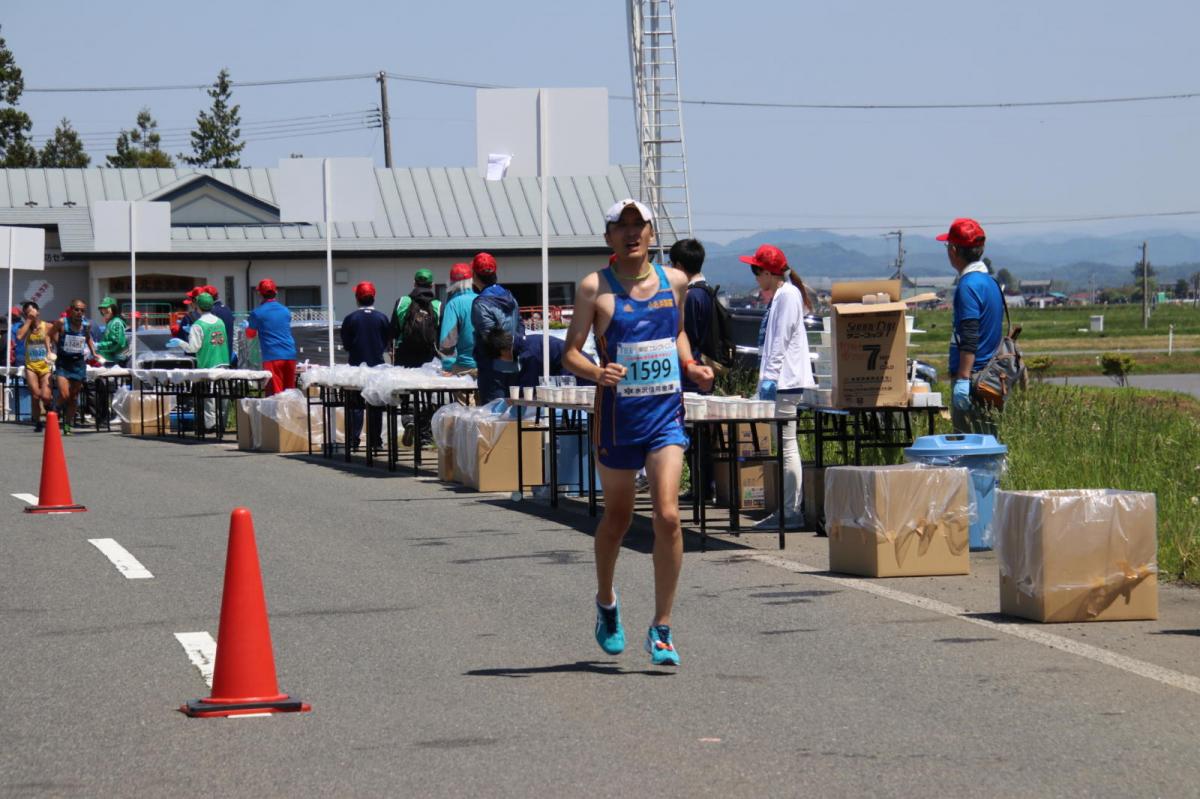 いわて奥州きらめきマラソン2018 フルマラソン5・37.5km給水/10km折り返し 2018/05/20