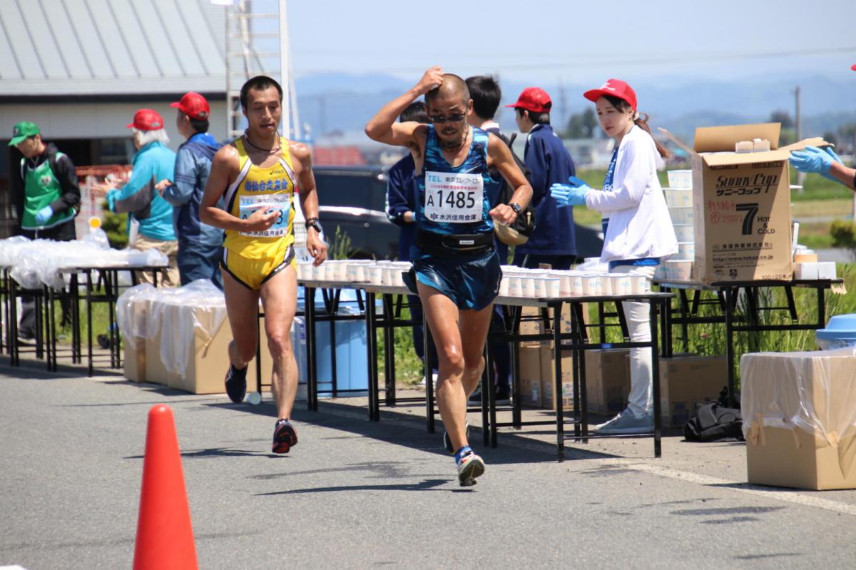 いわて奥州きらめきマラソン2018 フルマラソン5・37.5km給水/10km折り返し 2018/05/20