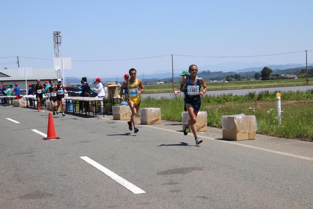 いわて奥州きらめきマラソン2018 フルマラソン5・37.5km給水/10km折り返し 2018/05/20