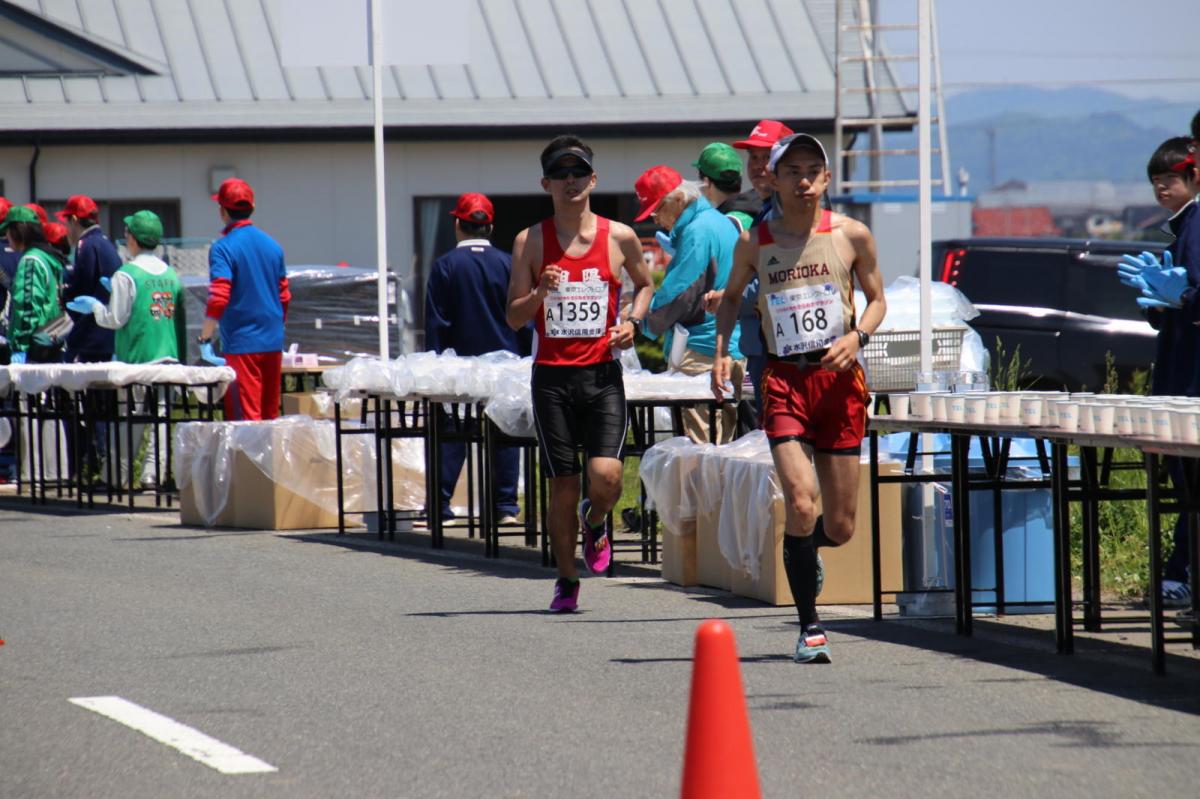 いわて奥州きらめきマラソン2018 フルマラソン5・37.5km給水/10km折り返し 2018/05/20