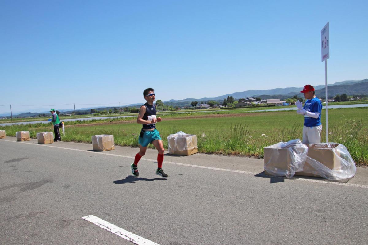 いわて奥州きらめきマラソン2018 フルマラソン5・37.5km給水/10km折り返し 2018/05/20