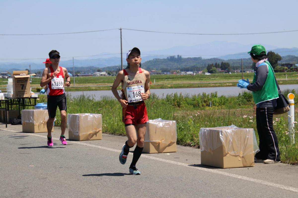 いわて奥州きらめきマラソン2018 フルマラソン5・37.5km給水/10km折り返し 2018/05/20