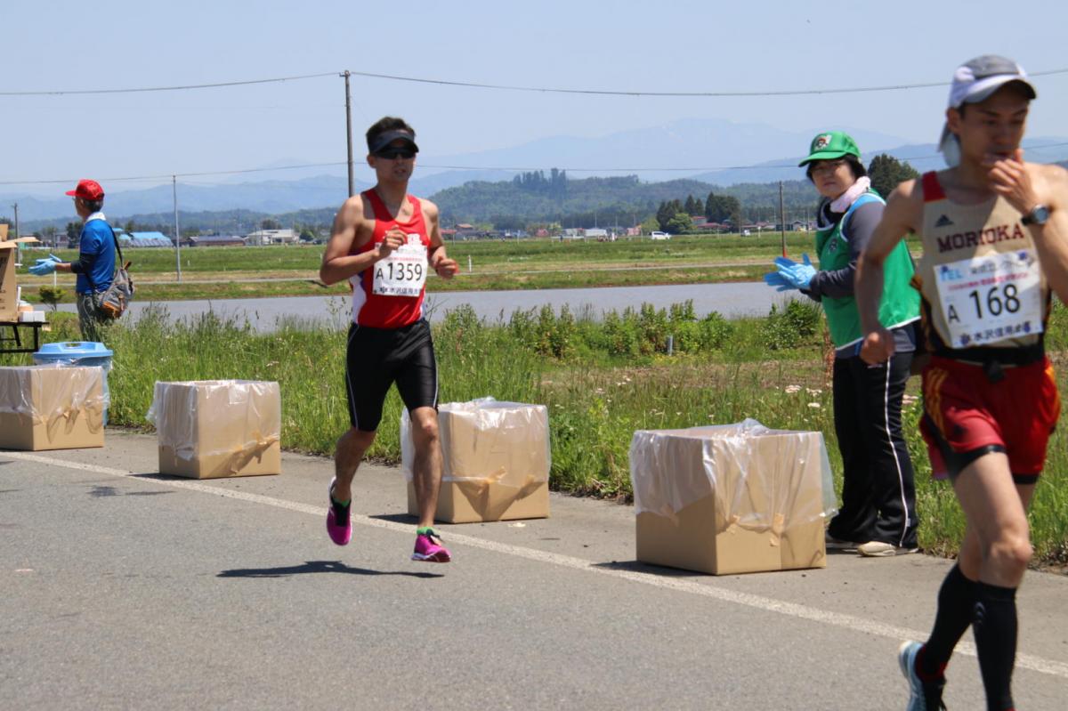 いわて奥州きらめきマラソン2018 フルマラソン5・37.5km給水/10km折り返し 2018/05/20
