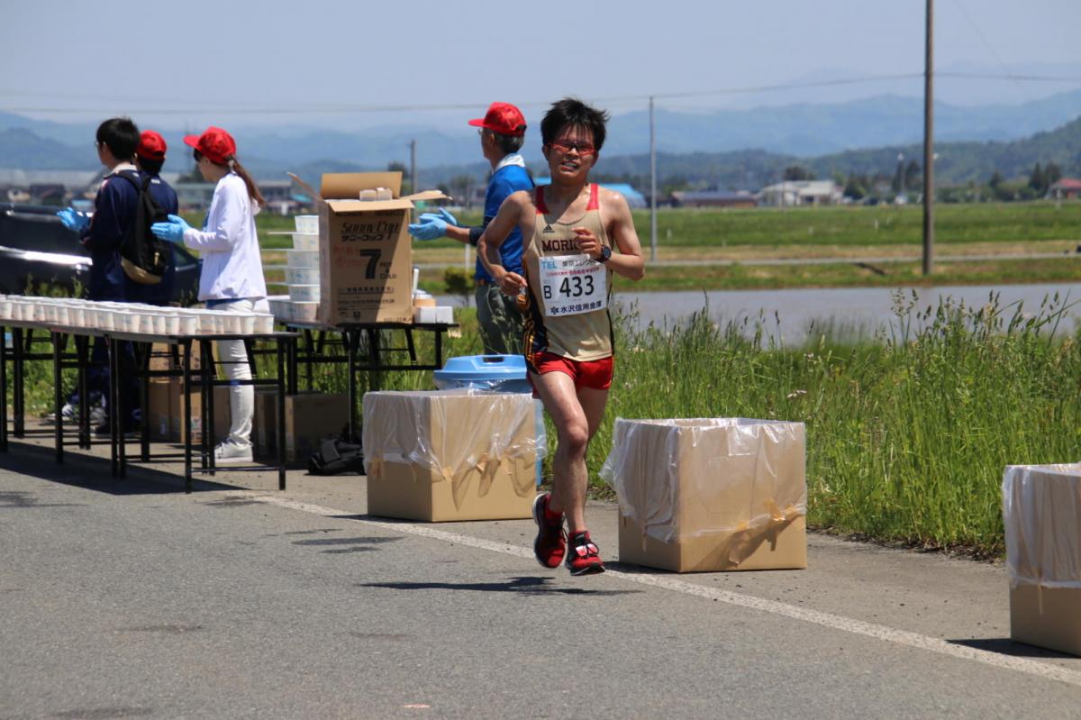 いわて奥州きらめきマラソン2018 フルマラソン5・37.5km給水/10km折り返し 2018/05/20