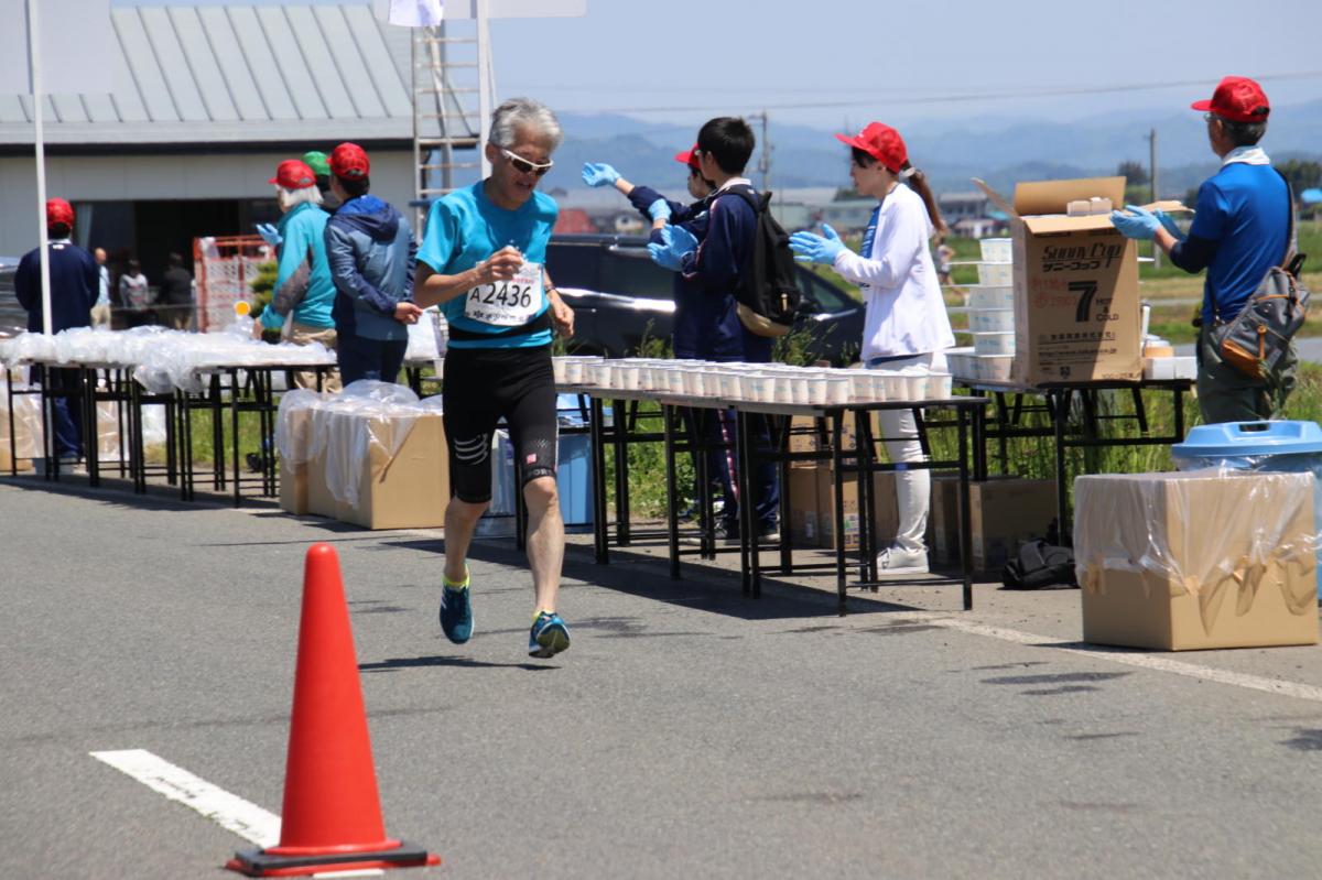 いわて奥州きらめきマラソン2018 フルマラソン5・37.5km給水/10km折り返し 2018/05/20