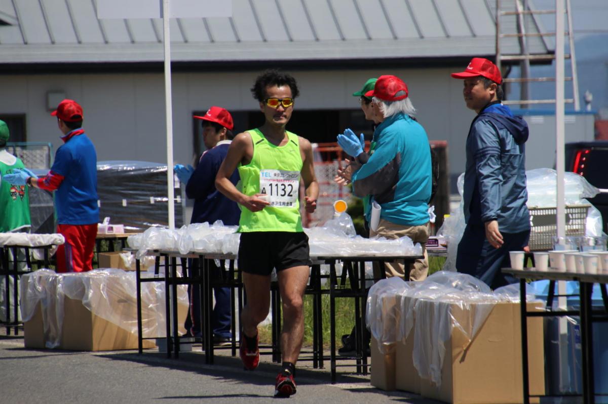 いわて奥州きらめきマラソン2018 フルマラソン5・37.5km給水/10km折り返し 2018/05/20