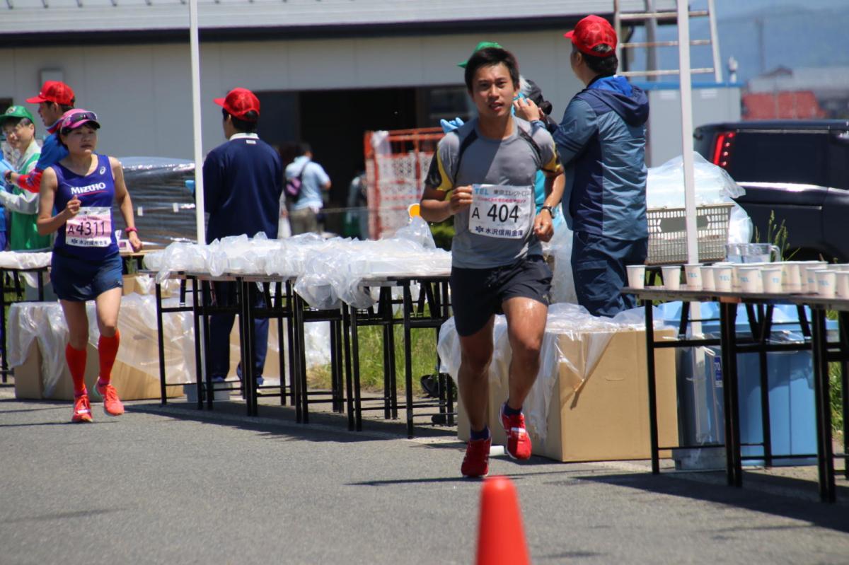 いわて奥州きらめきマラソン2018 フルマラソン5・37.5km給水/10km折り返し 2018/05/20