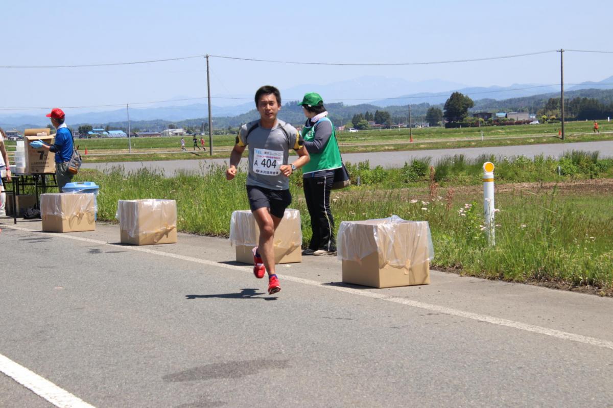 いわて奥州きらめきマラソン2018 フルマラソン5・37.5km給水/10km折り返し 2018/05/20