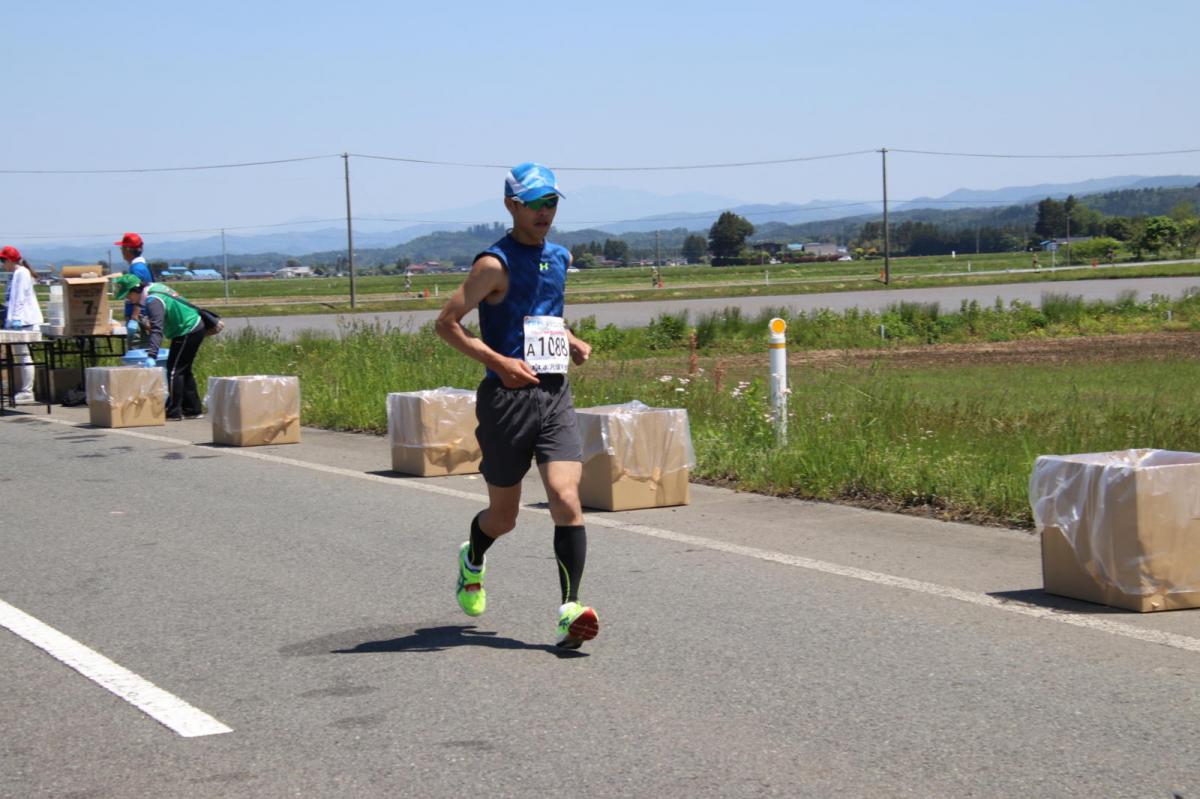 いわて奥州きらめきマラソン2018 フルマラソン5・37.5km給水/10km折り返し 2018/05/20