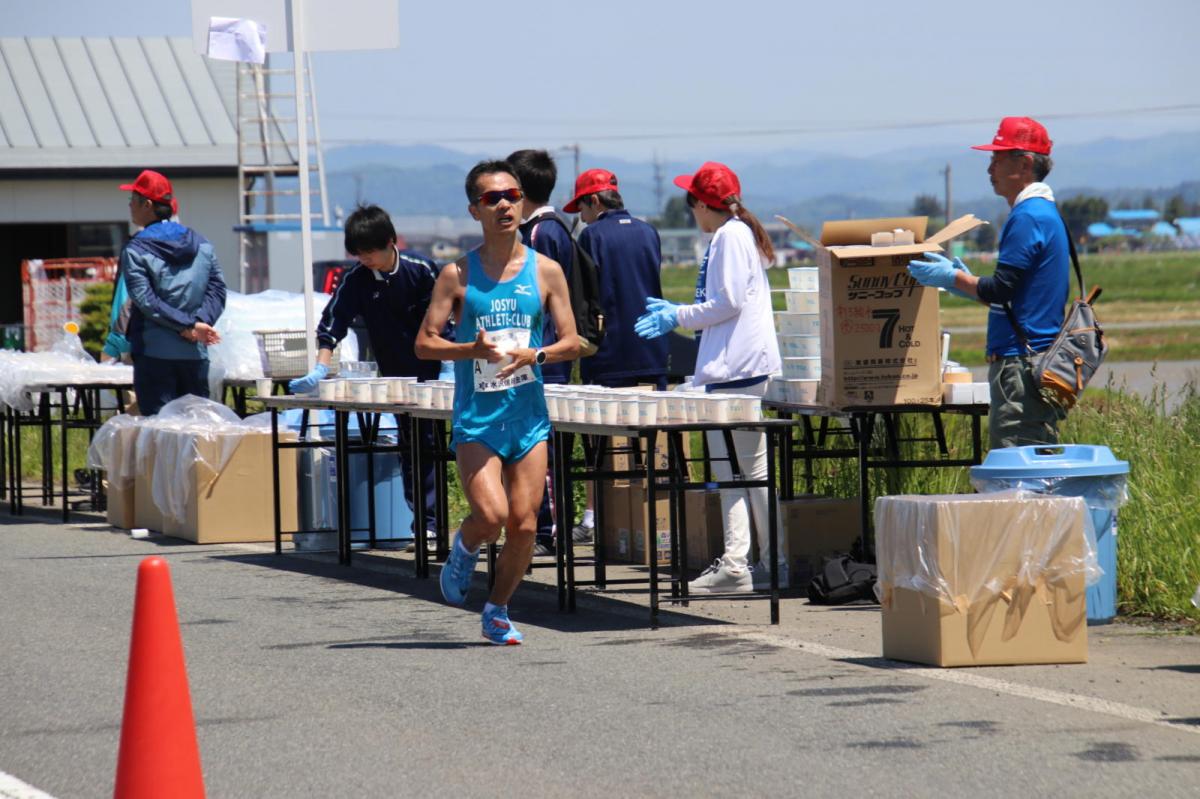 いわて奥州きらめきマラソン2018 フルマラソン5・37.5km給水/10km折り返し 2018/05/20