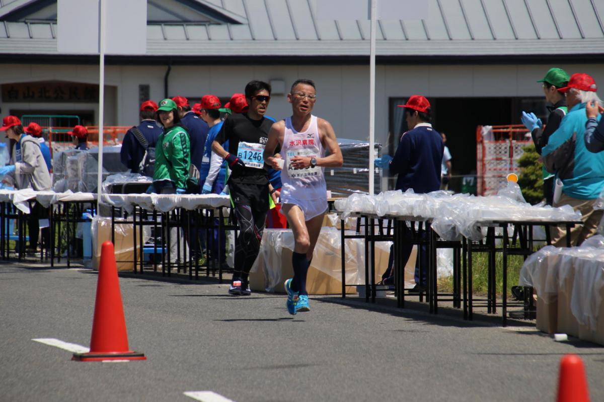 いわて奥州きらめきマラソン2018 フルマラソン5・37.5km給水/10km折り返し 2018/05/20