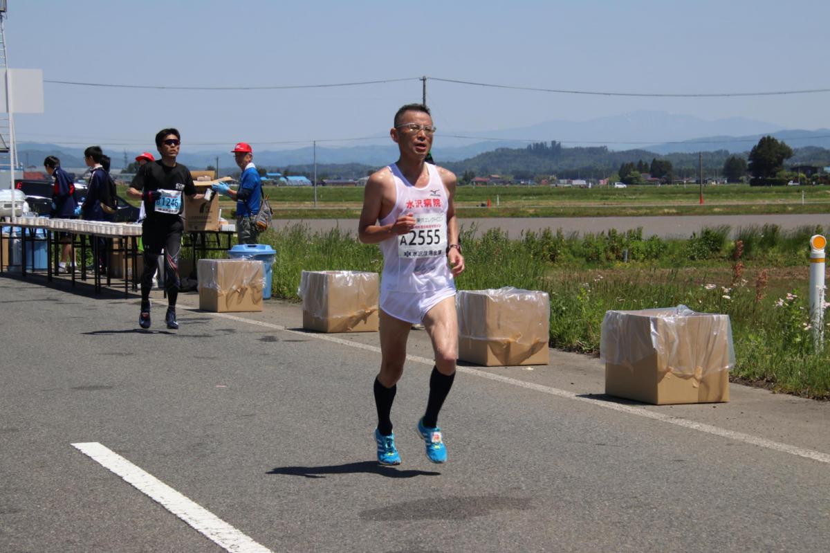 いわて奥州きらめきマラソン2018 フルマラソン5・37.5km給水/10km折り返し 2018/05/20