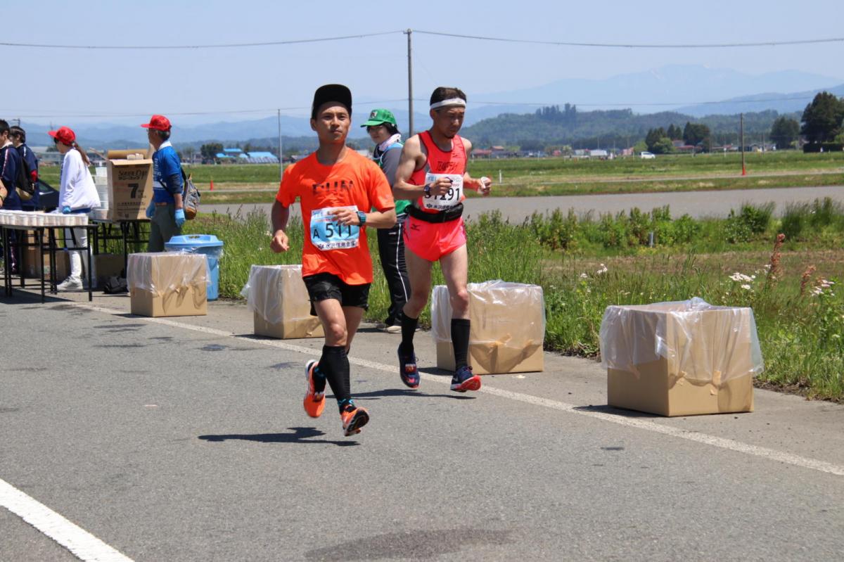 いわて奥州きらめきマラソン2018 フルマラソン5・37.5km給水/10km折り返し 2018/05/20