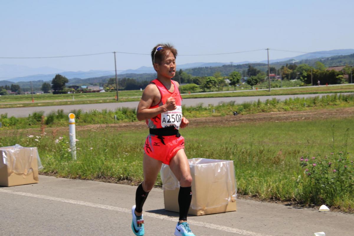 いわて奥州きらめきマラソン2018 フルマラソン5・37.5km給水/10km折り返し 2018/05/20
