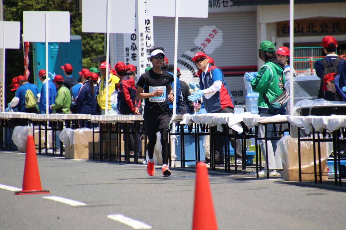 いわて奥州きらめきマラソン2018 フルマラソン5・37.5km給水/10km折り返し 2018/05/20