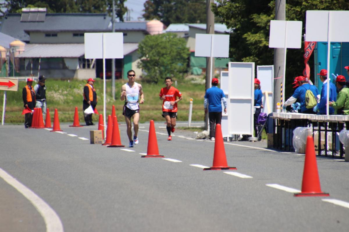 いわて奥州きらめきマラソン2018 フルマラソン5・37.5km給水/10km折り返し 2018/05/20