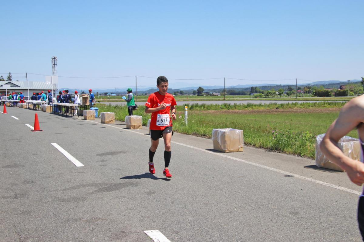 いわて奥州きらめきマラソン2018 フルマラソン5・37.5km給水/10km折り返し 2018/05/20