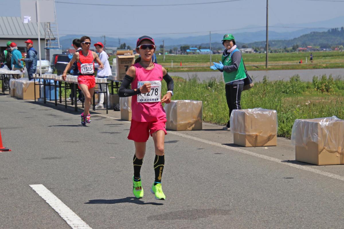 いわて奥州きらめきマラソン2018 フルマラソン5・37.5km給水/10km折り返し 2018/05/20