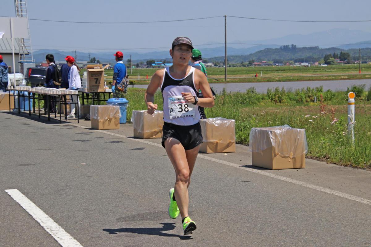 いわて奥州きらめきマラソン2018 フルマラソン5・37.5km給水/10km折り返し 2018/05/20